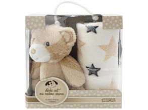 SweetDreams: Takaró és plüss maci barna színben