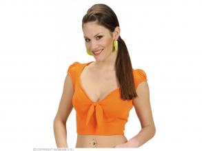 Top felső póló masnival női jelmez M-es méretben narancssárga színben
