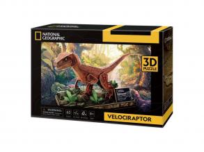Cubic Fun 3D-puzzle National Geographic Velociraptor