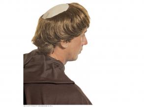 Szerzetes fejfedő hajjal