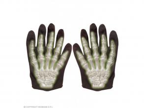 Foszforeszkáló csontváz kesztyű -gyerek  univerzális méret