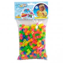 Hama maxi neon gyöngy, 500 darabos