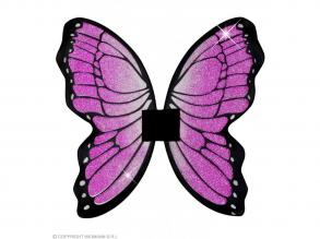 Csillogó rózsaszín pillangószárny, 50x50 cm