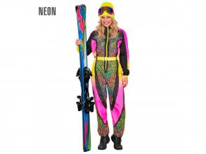 Síruha kezeslábas zebra mintás neon szivárvány színben női jelmez