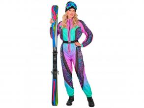 Síruha kezeslábas leopárd mintás színes női jelmez