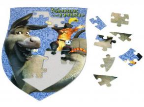 Shrek címer puzzle, 24 db-os