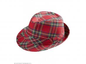 Piros kockás kalap