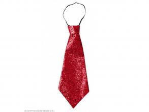 Nyakkendő piros színű gumis nyakkal