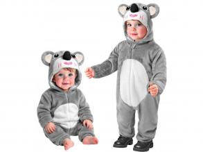 Koala puha plüss kapucnis overál unisex gyermek jelmez