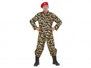 Katonai terepszínű ruha férfi jelmez