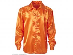 70 es évek narancssárga csillogó disco ing férfi jelmez