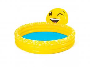 Bestway 3 gyűrűs úszómedence locsolóval Summer Smiles, 165x144x69cm