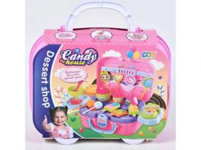 Desszertes játékszett kofferben