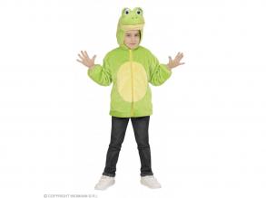 Béka plüss kapucnis felső unisex gyermek jelmez