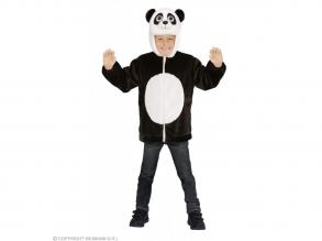 Panda plüss kapucnis felső unisex gyermek jelmez