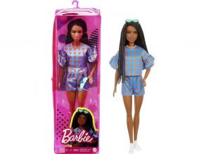Barbie Fashionistas: Barna bőrű Barbie szívecskés szettben, cipzáras tartóban