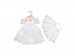 Heless Sissi menyasszonyi ruha fátyollal (28-35 cm-es játékbabának)