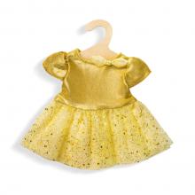 Arany egyberészes ruha, 28-35 cm-es babára