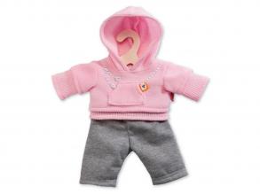 Szabadidőruha 2 részes 35-45 cm-es babákhoz rózsaszín