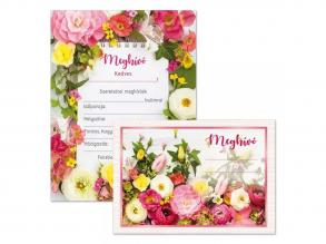 Ars Una: Virágos partimeghívó borítékkal 10 db-os