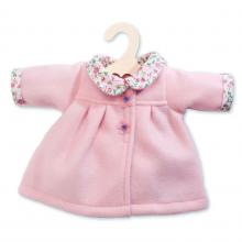 Játékbaba télikabát, 35-45 cm, rózsaszín