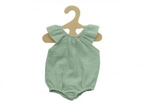 Body ruhácska játékbabákra, mentazöld, fodros, 35-45 cm