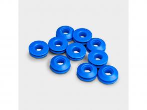 10 darabos műanyag csiptetős fűzőlyuk napelemes fóliákhoz kék színben