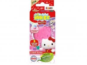 Craze Inkee: Vegán fürdő bomba formák - Hello Kitty vattacukor aromával 3db-os