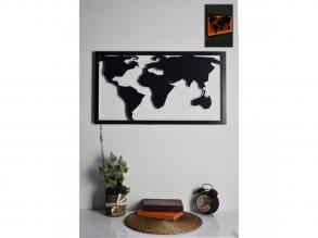 Elegáns sárga dekoratív LED világítás, 71 x 40 cm | Fekete MDF talp (2,7mm), 60 LED/m, 12V 1A adapter, 375 cm-es vezeték