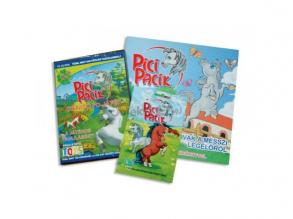 Pici Pacik képeskönyv és színező ajándék számitógépes játékkal, pónival