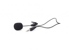 Gembird MIC-211B fekete felcsíptethetős mikrofon