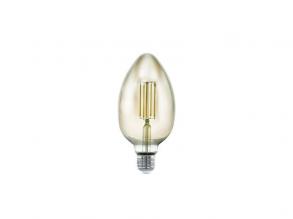 LED E27 B80 1x4W smoky 3000K 360Lm