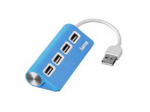 Hama 4 portos kék USB HUB