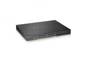 ZyXEL XGS1930-28HP 24port GbE LAN PoE (375W) 4port 10GbE SFP+ L2+ menedzselhető switch