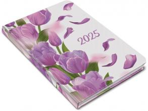 Realsystem 2025-ös Fiestina 5411-67 tulipán B6 zsebnaptár