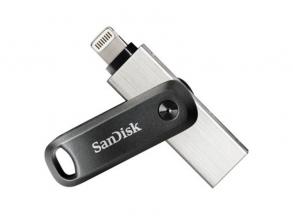 Sandisk 64GB USB3.0/Apple Lightning iXPAND GO Fekete-Ezüst (186489) Flash Drive