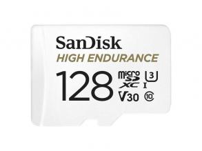 Sandisk 128GB SD micro (SDXC Class 10 UHS-I U3) High Endurance memória kártya