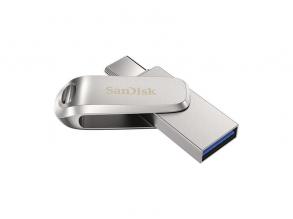 Sandisk 32GB USB3.1/Type-C Dual Drive Luxe Ezüst (186462) Flash Drive
