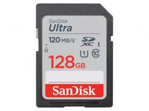 Sandisk 128GB SD (SDXC Class 10 UHS-I) Ultra memória kártya