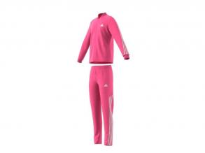 Ess+ Colorblock Hoodie Adidas gyerek pink/fehér színű training melegítő