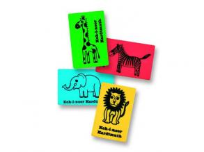 ICO: plasztik radír szafari állatokkal Koh-I-Noor