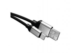 Töltő- és adatkábel USB-A 2.0 / USB-C 2.0, 1 m, fekete
