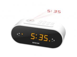 Sencor SRC 3100 W fehér kivetítős rádiós ébresztőóra