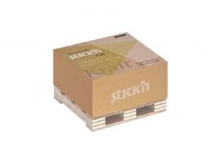 StickN KraftCube 76x76mm 400lap barna öntapadó jegyzettömb