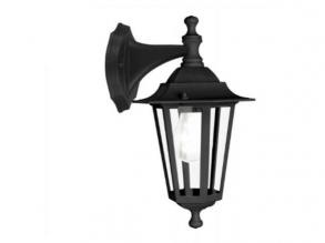 LED lámpatest , oldalfali , E27-es foglalatú , fekete , kültéri , IP44 , EGLO , LATERNA 4 , 22467