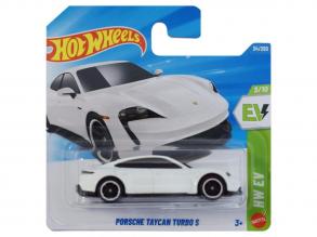 Hot Wheels: Porsche Taycan Turbo S fehér kisautó 1/64 - Mattel