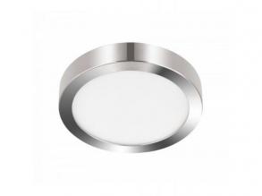 LED panel , 20.5W , falon kívüli , kerek , természetes fehér , króm keret , IP44 , EGLO , FUEVA 5 , 30892