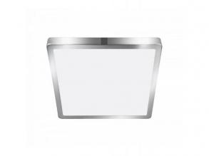 LED panel , 20.5W , falon kívüli , négyzet , természetes fehér , króm keret , IP44 , EGLO , FUEVA 5 , 30894