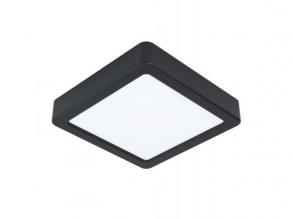 LED panel , 11W , falon kívüli , négyzet , természetes fehér , fekete keret , IP44 , EGLO , FUEVA 5 , 31201