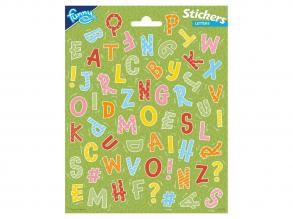 Öntapadós matricaszett, ABC (angol)